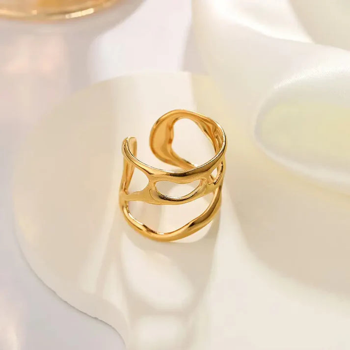 Irregular Liquid Design Rings