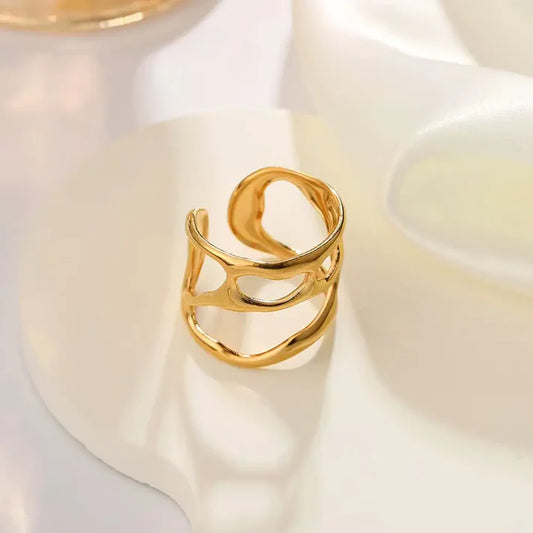 Irregular Liquid Design Rings