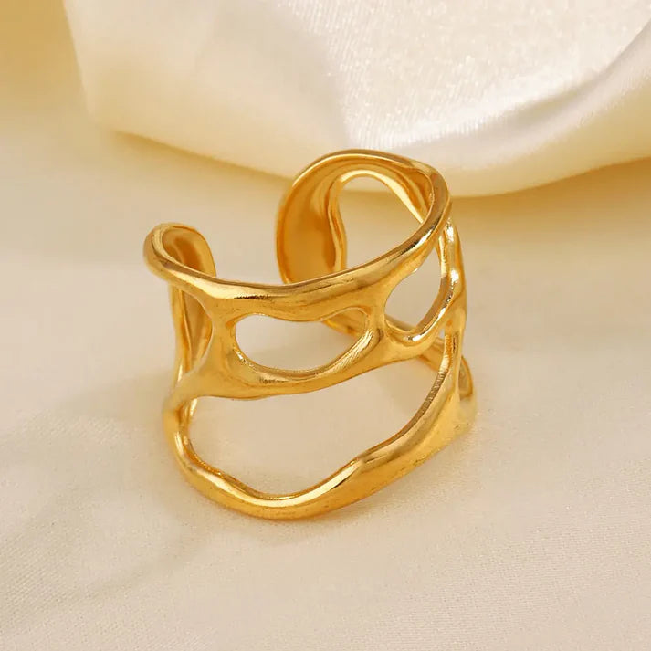 Irregular Liquid Design Rings